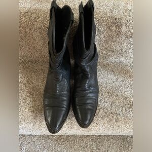 Dingo Ruched Black Western Boots